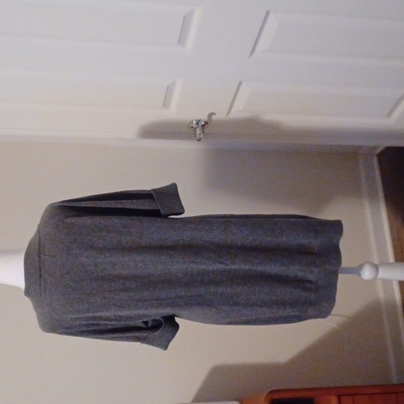 💙🌹Gray Cardigan Soft Knit Sweater Long Open Front - Picture 5 of 12